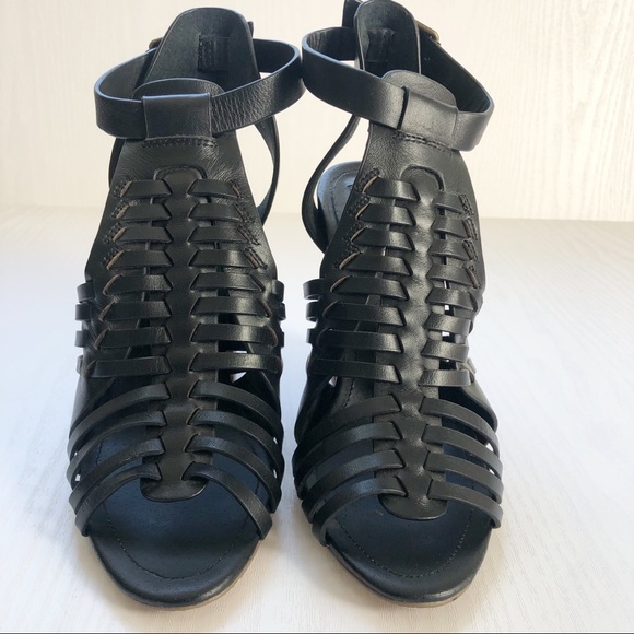 Steve Madden Sandrina Block Heel Black Sandals Size 7 - Picture 3 of 9